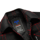 羊毛呢子大衣男中长款冬季男士格子翻领双面呢外套Q682110-P450，男装毛呢大衣，电商B212（原钱塘6029）