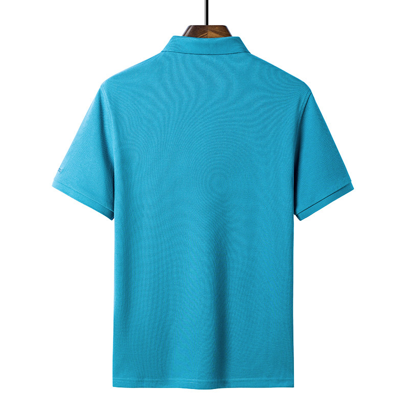 夏季纯棉短袖T恤男免烫POLO衫爸爸夏装男士休闲半袖上衣D889-P65,男装T恤,电商B212（原钱塘6029）