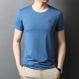 短袖t男恤秋季新款圆领百搭服潮牌潮流宽松体恤衫QLM88221-P70，男装T恤，电商B212（原钱塘6029）