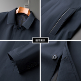 爸爸夹克男外套薄款上衣服春季新款中年男士休闲男装21J9901-P135，男装夹克，电商B212（原钱塘6029）