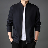 中青年男士夹克外套男秋季新款中年商务休闲装上衣J8802-P135，男装夹克，电商B212（原钱塘6029）