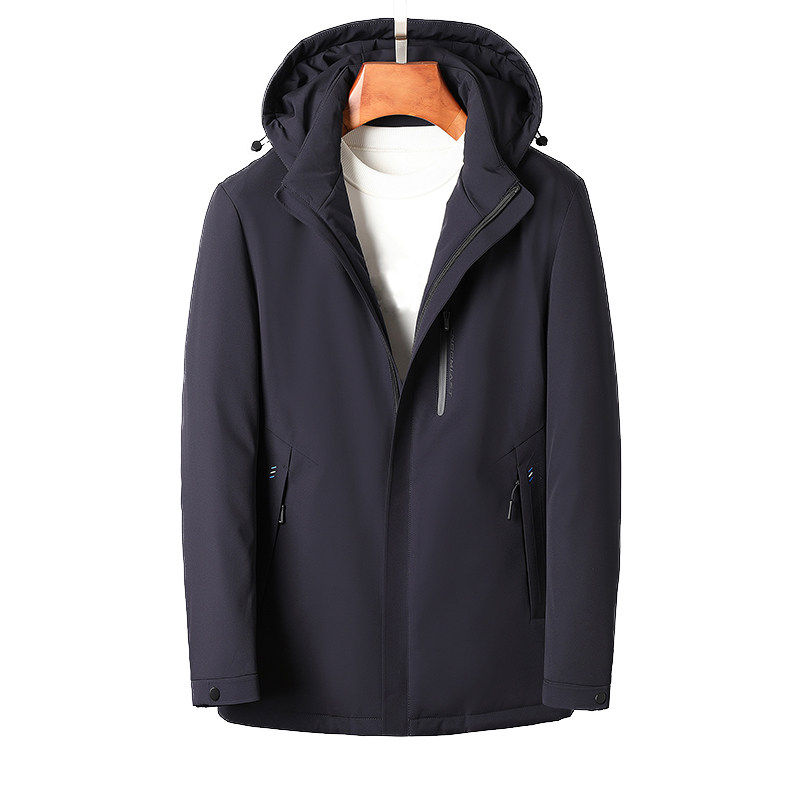 羽绒服男脱卸内胆帽子冬季中年男士休闲加厚保暖外套J611-P320,男装羽绒服,电商B212（原钱塘6029）