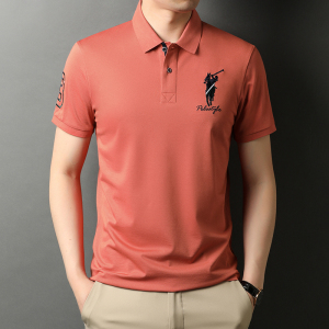 夏季男士短袖Polo衫时尚绣标翻领T恤潮流男装QLM88163-P75图片
