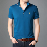 夏季轻商务休闲短袖T恤男翻领POLO衫男士潮流半袖体恤衫D8209-P70，男装T恤，电商B212（原钱塘6029）