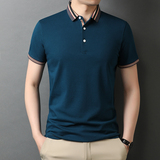 夏季男士短袖T恤2021新款时尚休闲polo衫中年男装QLM88158-P80，男装T恤，电商B212（原钱塘6029）