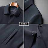 牛奶丝夹克外套男薄款春季新款中年男士休闲爸爸春装21M2112-P165，男装夹克，电商B212（原钱塘6029）