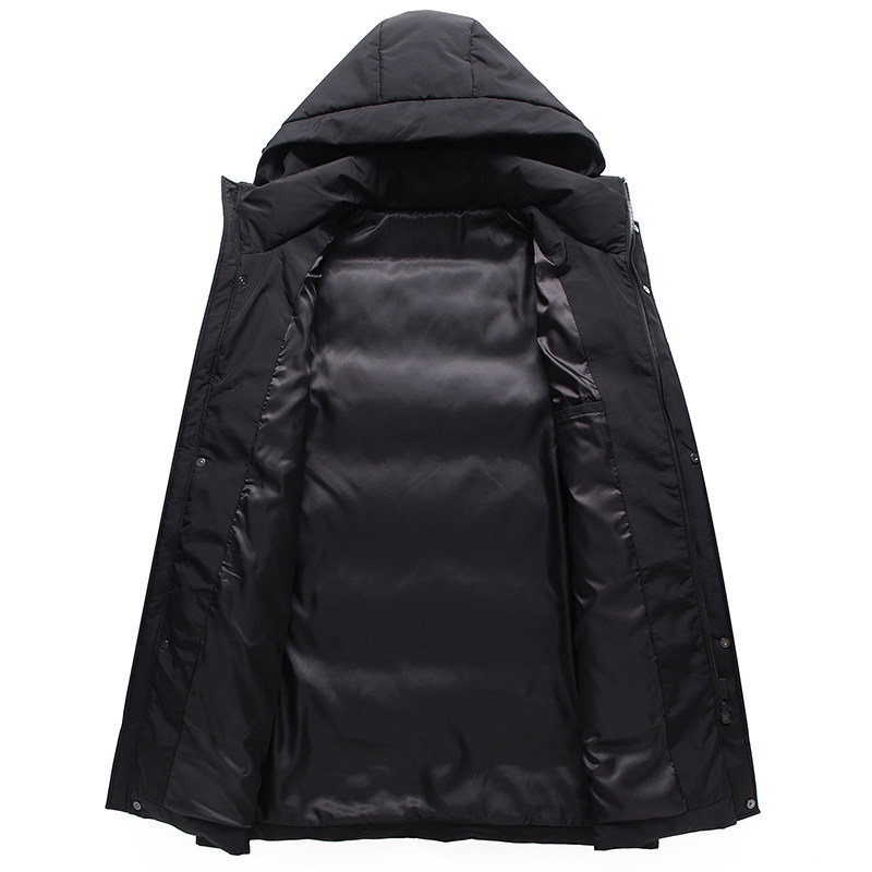 羽绒服男装中年爸爸秋冬季厚款中老年人中长款宽松外套YR860,男装羽绒服,电商B212（原钱塘6029）