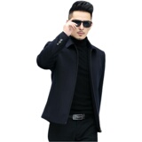 纯羊毛夹克男外套翻领上衣春季中年男士商务休闲男装ZK8612-P280，男装夹克，电商B212（原钱塘6029）