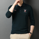 2021春季新款棉质长袖T恤男装中年男士休闲百搭打底衫21D897-P85，男装T恤，电商B212（原钱塘6029）