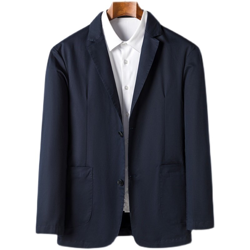 纯棉休闲西服男薄款秋季新款中青年男士小西装外套M2122-P175,男装西服,电商B212（原钱塘6029）