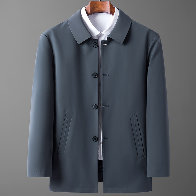 牛奶丝夹克外套男薄款春季新款中年男士休闲爸爸春装21M2112-P165，男装夹克，电商B212（原钱塘6029）