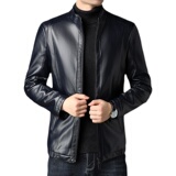 冬装皮衣男仿皮外套冬季男士休闲立领加厚皮夹克P1801-P180，男装皮衣，电商B212（原钱塘6029）