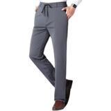 弹力免烫休闲裤男薄款长裤子夏季中青年男士松紧腰男裤KZM69-P90，男装休闲裤，电商B212（原钱塘6029）