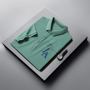 短袖T恤男纯色POLO体恤衫夏季新款男士休闲潮流半袖上衣D821-P60
