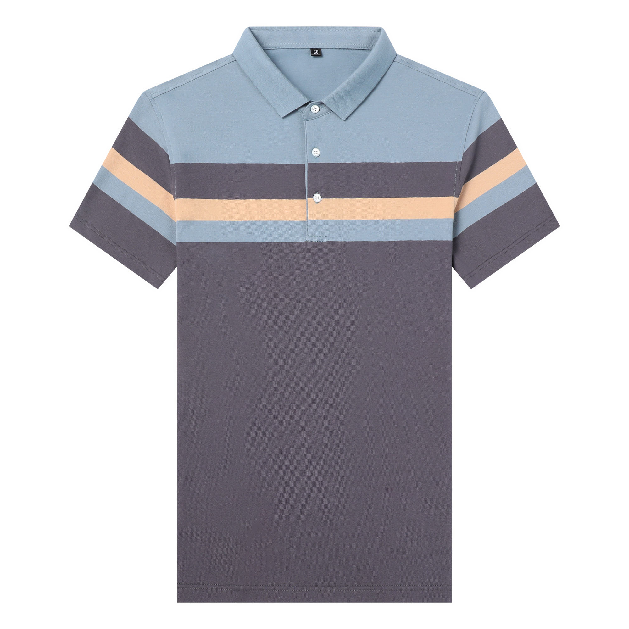 2021新款时尚潮流男装纯棉上衣服商务休闲polo衫体桖QLM88101-P75,男装T恤,电商B212（原钱塘6029）