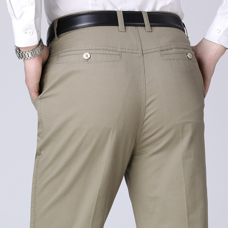 男士纯棉休闲裤男春秋长裤子夏季中年男士宽松薄款男裤KZ670-P55,男装休闲裤,电商B212（原钱塘6029）