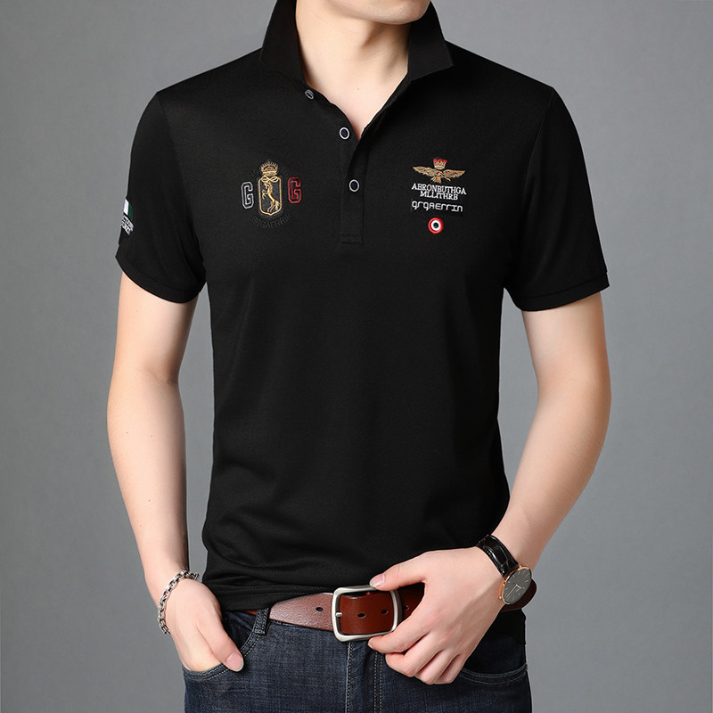 男士短袖t恤夏季中青年男士休闲宽松半袖POLO衫上衣潮流D8259-P65,男装T恤,电商B212（原钱塘6029）