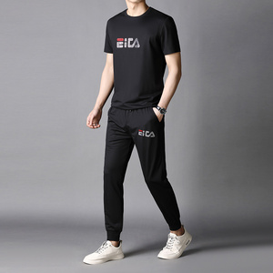 新款休闲短袖套装男士T恤夏季薄款宽松运动两件套AJY08-P85图片
