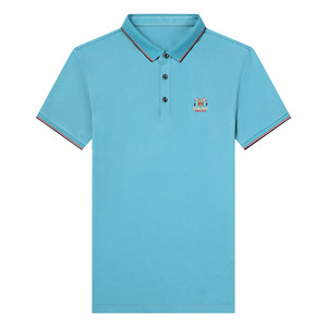 男装春夏季polo衫商务翻领短袖t恤薄款体恤纯色上衣QLM88156-P75图片
