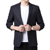 2021新款小西服男休闲型男单西外套格子商务小西装KCN2057-1-P175，男装西服，电商B212（原钱塘6029）