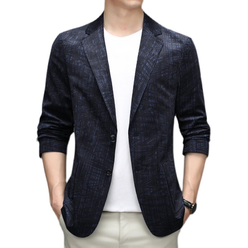 中年休闲西装男外套秋季新款潮流宽松男士西服AJYD107005-P195,男装西服,电商B212（原钱塘6029）