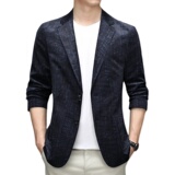 中年休闲西装男外套秋季新款潮流宽松男士西服AJYD107005-P195，男装西服，电商B212（原钱塘6029）