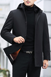 冬装外套脱卸加绒内胆水貂毛领男士中长款连帽尼克服L2013-P430，男装夹克，电商B212（原钱塘6029）