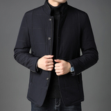 冬季加厚男棉衣中老年人男装立领棉服中年爸爸外套冬装C2081-P175，男装棉衣，电商B212（原钱塘6029）