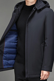 2021冬季90白鸭绒潮牌连帽羽绒服中年男士百搭棉服外套S2188-P200，男装羽绒服，电商B212（原钱塘6029）
