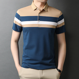 2021新款时尚潮流男装纯棉上衣服商务休闲polo衫体桖QLM88101-P75，男装T恤，电商B212（原钱塘6029）