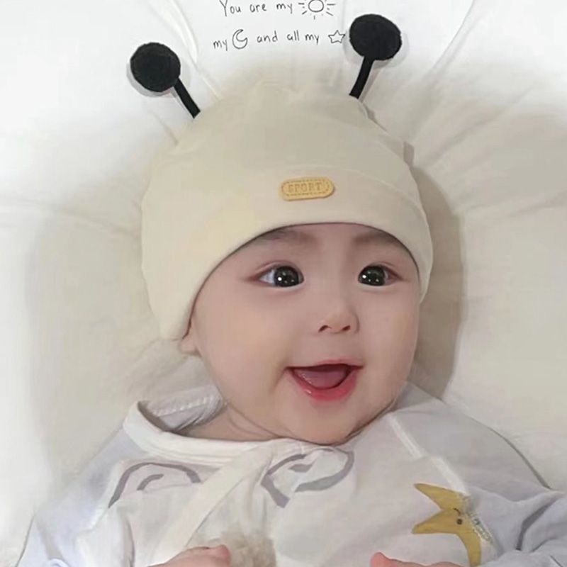 婴儿帽子春秋季胎帽宝宝帽子秋款0到8个月婴幼儿新生儿初生秋冬款