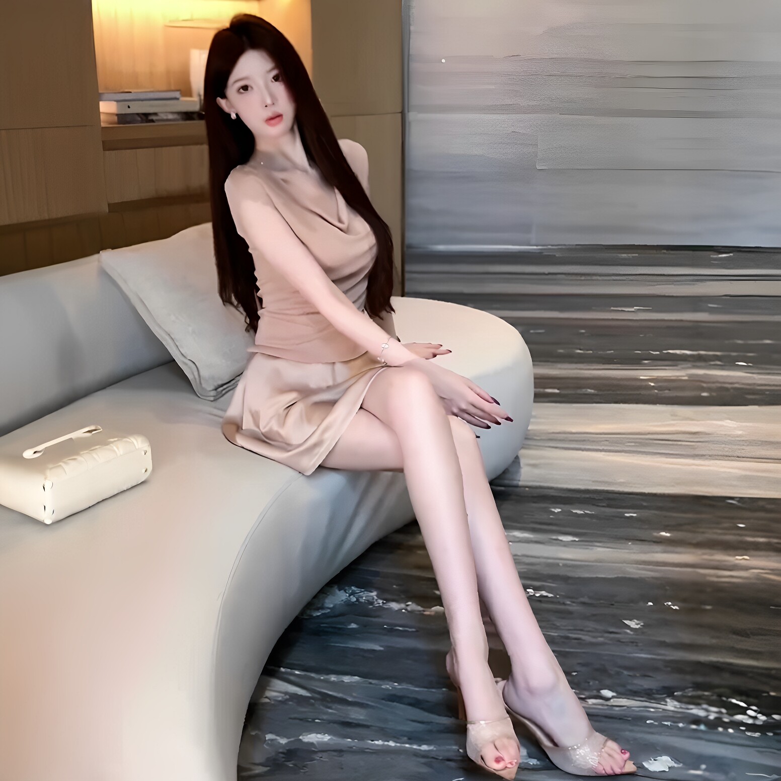 套装女2025夏季新款时尚宽松显瘦无袖上衣高腰半身长裙两件套