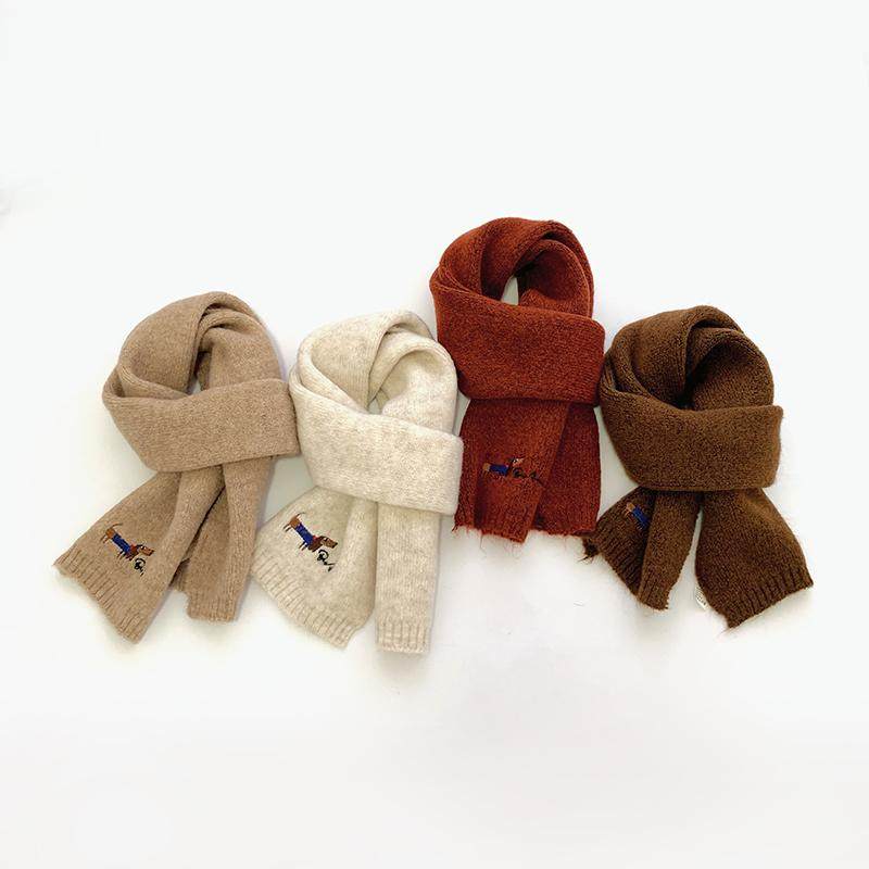 儿童围巾2024新款针织羊毛绒软糯可爱小狗刺绣围脖男女童冬季保暖,童装/婴儿装/亲子装,围巾,淘宝优惠券,粉丝福利购,淘宝优惠卷