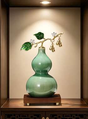 新中式轻奢葫芦摆件乔迁礼品