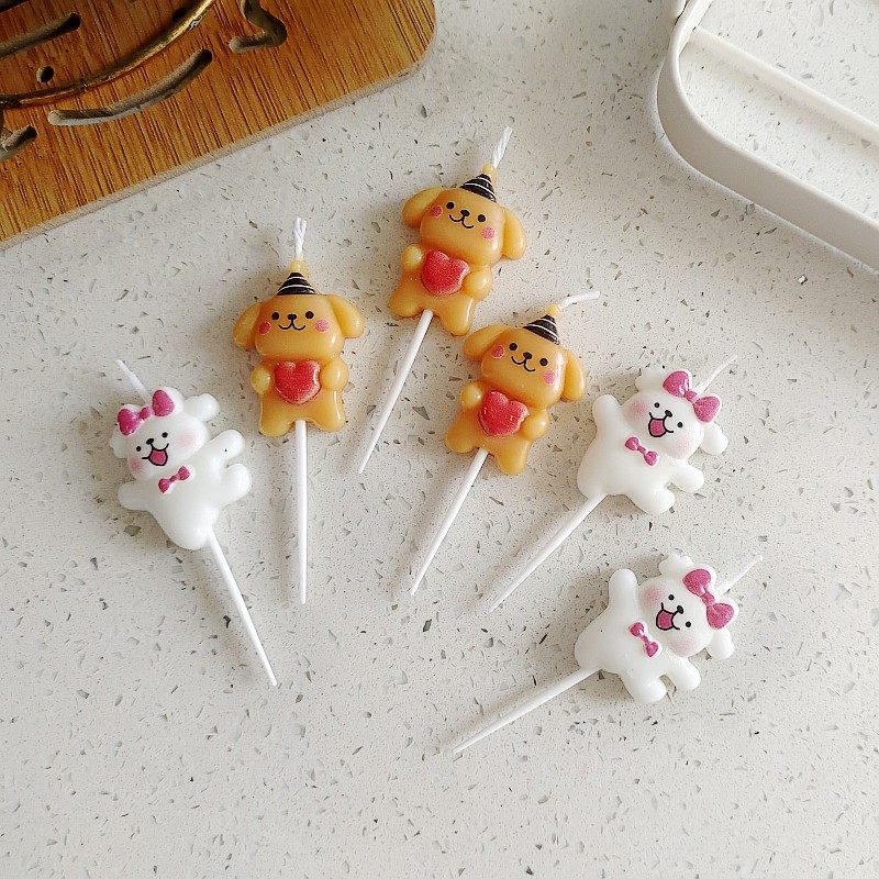 网红韩国520情人节抱爱心小狗小熊小兔蛋糕蜡烛插件装饰爱心插件,节庆用品/礼品,蜡烛,淘宝优惠券,粉丝福利购,淘宝优惠卷