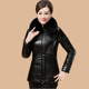 2025新款 皮衣 皮草外套加绒加厚中老年女装 真皮羽绒服女短款 妈妈装