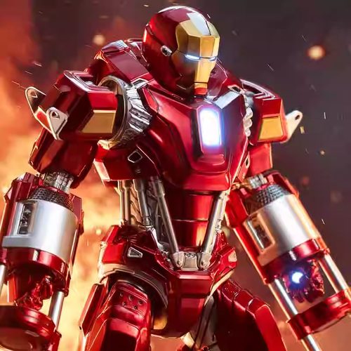 中动钢铁侠MK35红鲷鱼 钢铁军团 漫威十周年系列正版授权可动玩偶