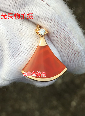 青鱼饰品女925银宝石项链
