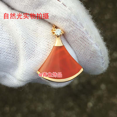 青鱼饰品女925银宝石项链