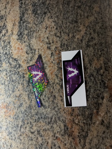 virus病毒记忆体贴纸，闪贴