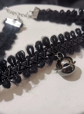 腿环性感哥特y2k辣妹原宿暗黑风麻花铃铛皮带甜酷多层流苏脖项圈