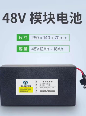 爱玛电动车星恒锂电池48V12Ah48V15Ah小型大容量雅迪天能超威通用