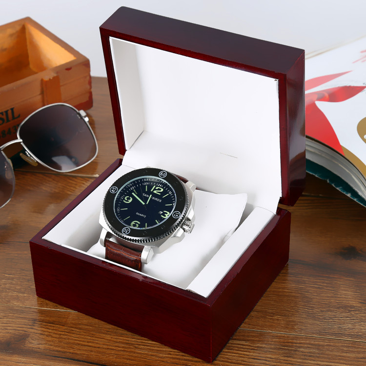 hotsale watch box high-end gift packaging red wood watch box
