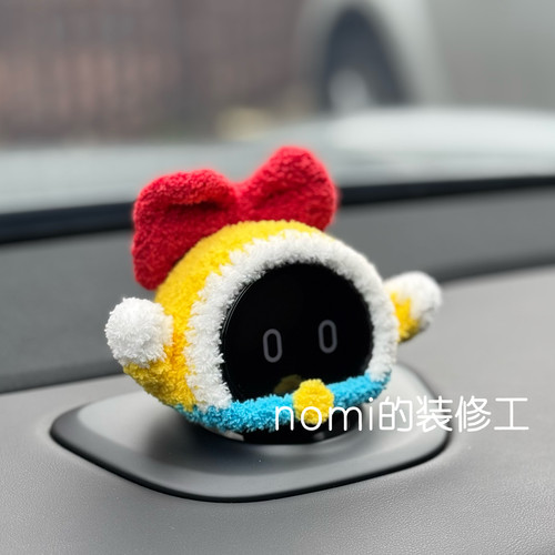蔚来汽车nomi帽子装饰可爱哆啦美 1/2代nomi纯手工制作