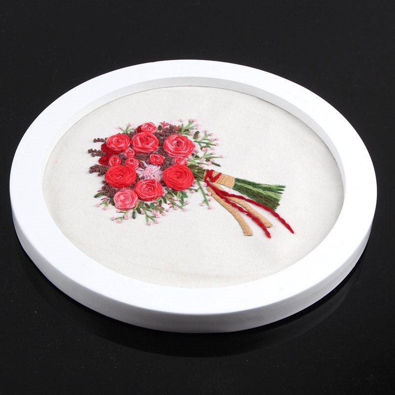 Embroidery diy creative modern simple white round frame|ruв категории Домашний быт, рамка/рамка - от Buy2taobao.com для оказания профессиональной услуги покупки агента Taobao