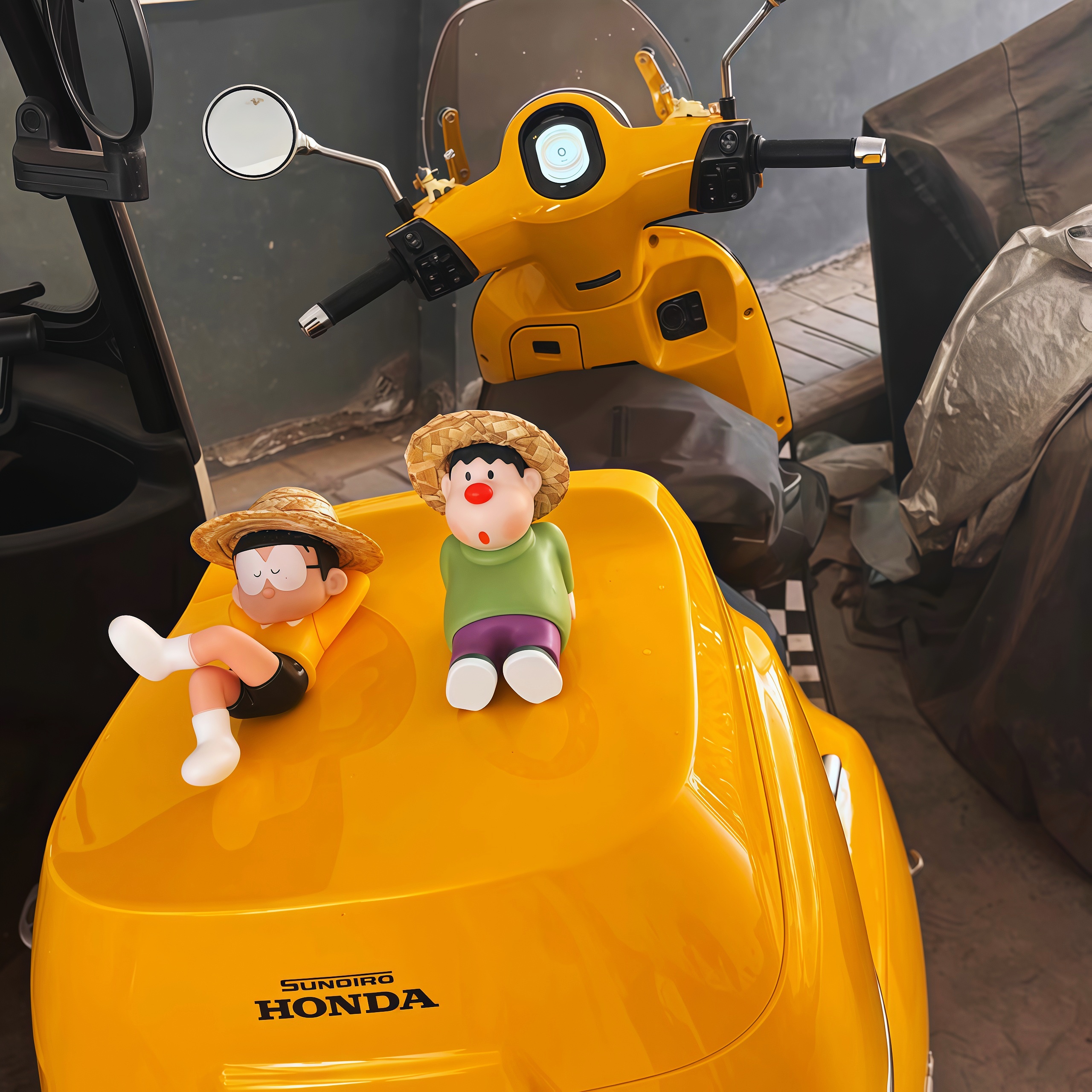 适用本田NS150LA尾箱车尾立体贴