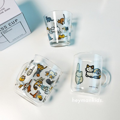 韩国zeroperzero卡通动物玻璃杯