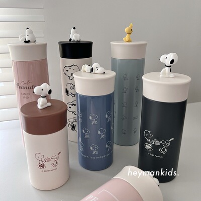 heymankids｜日本snoopy史努比玩偶装饰轻量保温杯保冷可爱随身杯