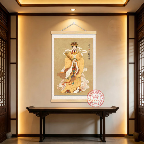 南路财神柴荣挂画君财神柴王爷财神爷画像商铺供奉招财神贴画家用