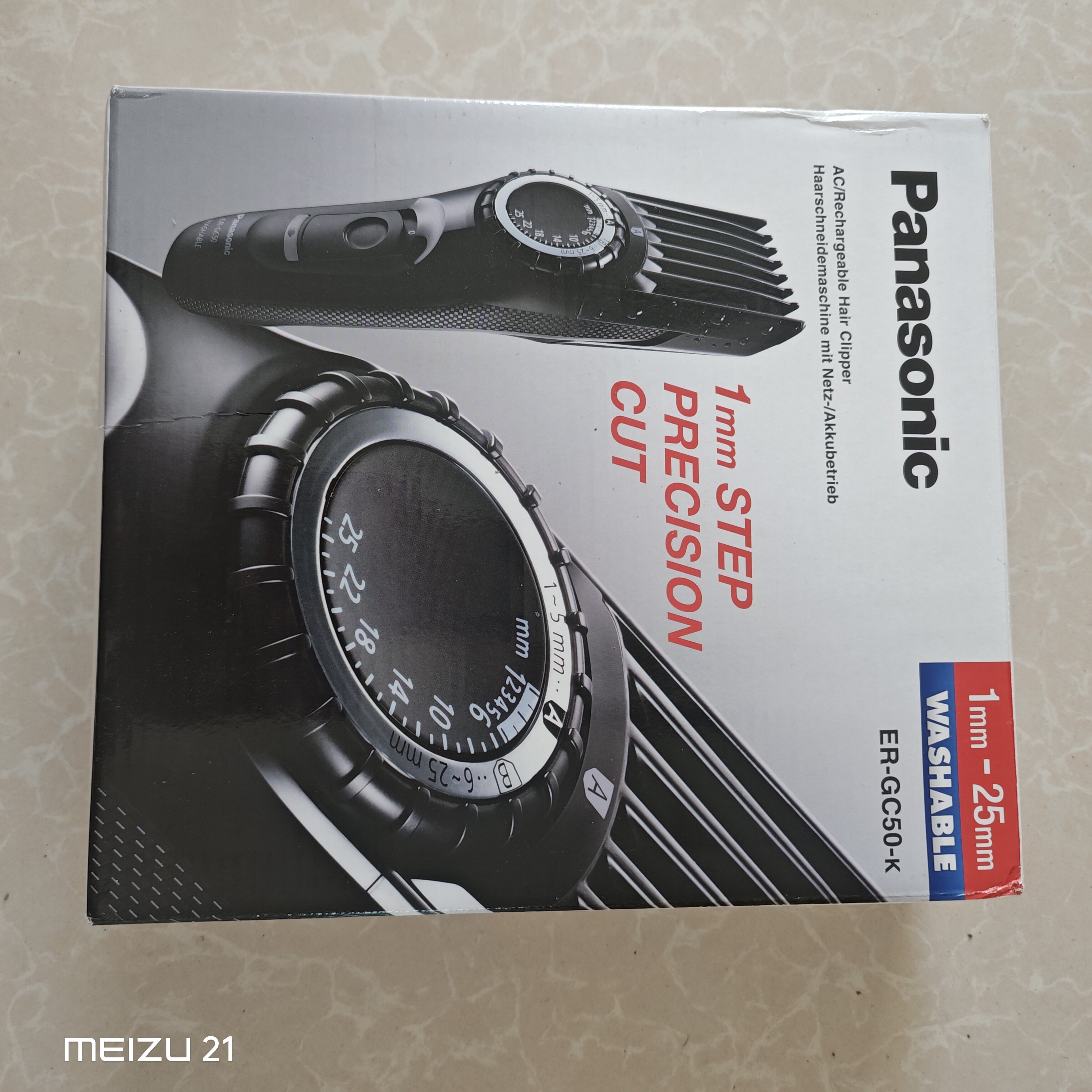 进口正品日本Panasonic松下ER-GC50家用电推剪理发器充电式剃头刀
